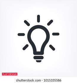 Vector icon bulb 10 EPS