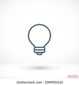 Vector icon bulb 10 EPS