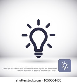 Vector icon bulb 10 EPS