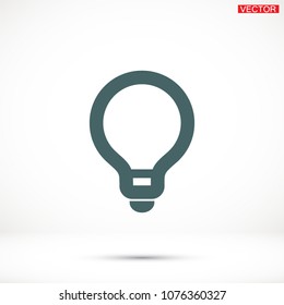 Vector icon bulb 10 EPS