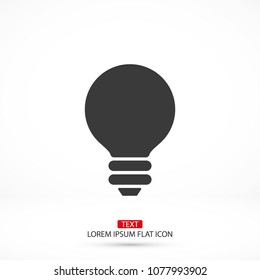 Vector icon bulb 10 EPS