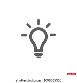 Vector icon bulb 10 EPS