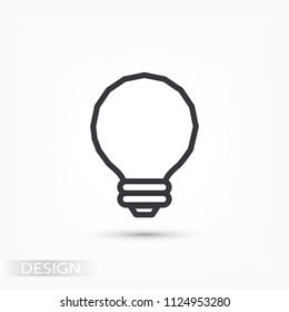 Vector icon bulb 10 EPS