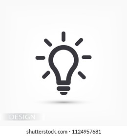 Vector icon bulb 10 EPS