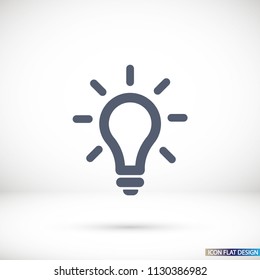 Vector icon bulb 10 EPS