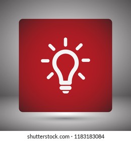Vector icon bulb 10 EPS