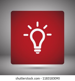 Vector icon bulb 10 EPS