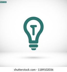 Vector icon bulb 10 EPS
