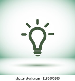 Vector icon bulb 10 EPS