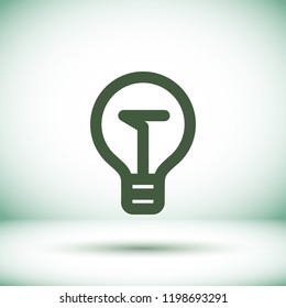 Vector icon bulb 10 EPS
