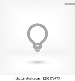 Vector icon bulb 10 EPS