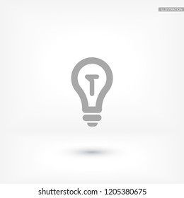 Vector icon bulb 10 EPS