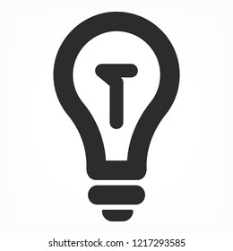 Vector icon bulb 10 EPS