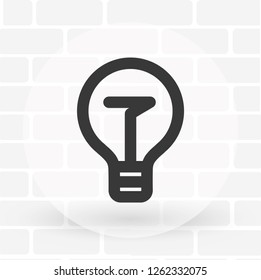Vector icon bulb 10 EPS