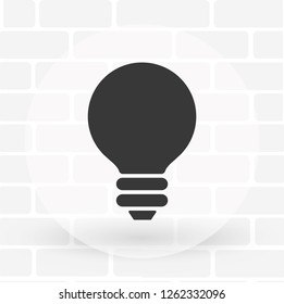 Vector icon bulb 10 EPS