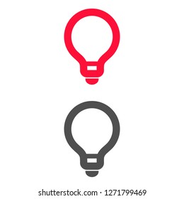 Vector icon bulb 10 EPS