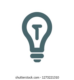 Vector icon bulb 10 EPS