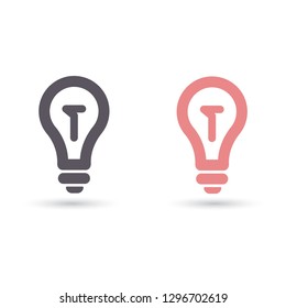 Vector icon bulb 10 EPS