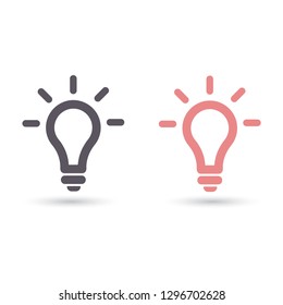 Vector icon bulb 10 EPS