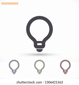 Vector icon bulb 10 EPS