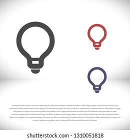 Vector icon bulb 10 EPS