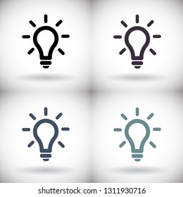Vector icon bulb 10 EPS