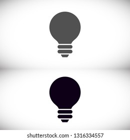 Vector icon bulb 10 EPS