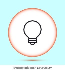 Vector icon bulb 10 EPS