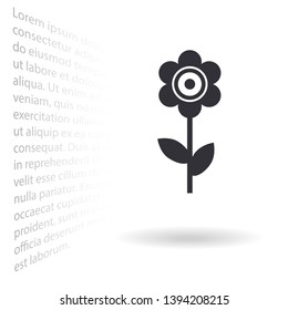 Vector icon bulb 10 EPS . Lorem Ipsum Illustration design