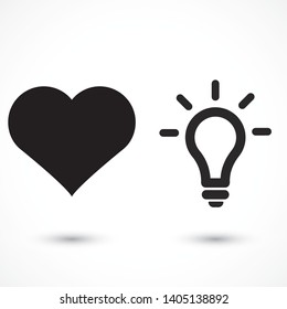 Vector icon bulb 10 EPS . Lorem Ipsum Illustration design