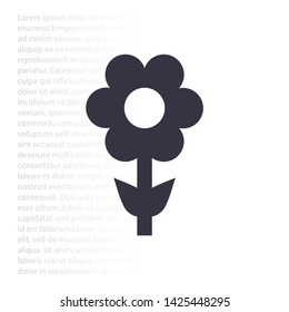 Vector icon bulb 10 EPS . Lorem Ipsum Illustration design