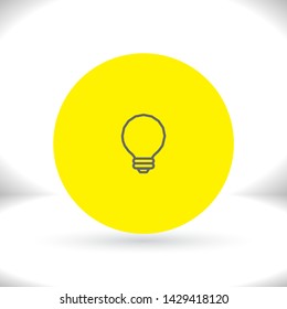 Vector icon bulb 10 EPS . Lorem Ipsum Illustration design