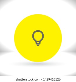 Vector icon bulb 10 EPS . Lorem Ipsum Illustration design