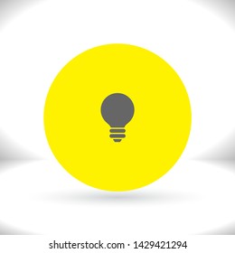 Vector icon bulb 10 EPS . Lorem Ipsum Illustration design