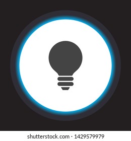 Vector icon bulb 10 EPS . Lorem Ipsum Illustration design
