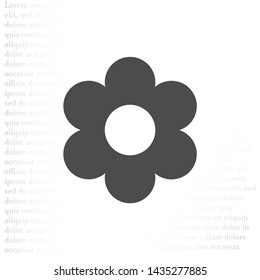 Vector icon bulb 10 EPS . Lorem Ipsum Illustration design