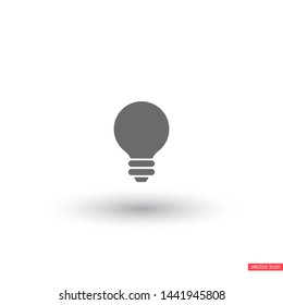 Vector icon bulb 10 EPS . Lorem Ipsum Illustration design