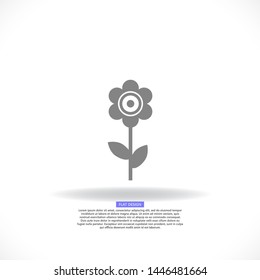 Vector icon bulb 10 EPS . Lorem Ipsum Illustration design