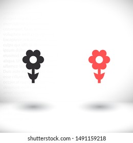 Vector icon bulb 10 EPS . Lorem Ipsum Illustration design