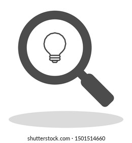 Vector icon bulb 10 EPS . Lorem Ipsum Illustration design