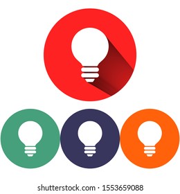 Vector icon bulb 10 EPS . Lorem Ipsum Illustration design