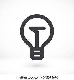 Vector icon bulb 10 EPS