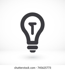 Vector icon bulb 10 EPS