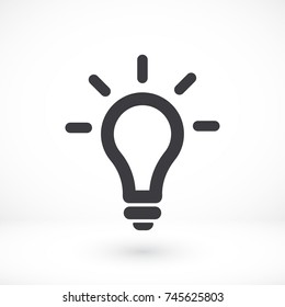 Vector icon bulb 10 EPS
