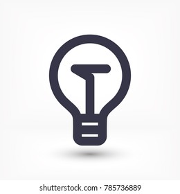Vector icon bulb 10 EPS