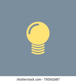 Vector icon of Bulb. Eps-10. 