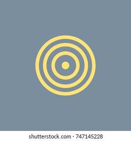 Vector icon of Bulls Eye, Target. Eps-10.
