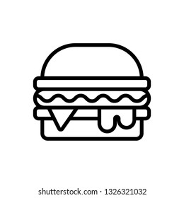 Vector icon for burger