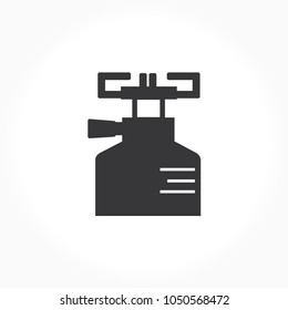 Vector icon burner. Stove logo. 