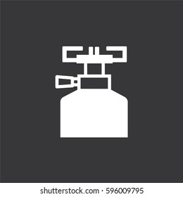 Vector icon burner. Stove logo. 
